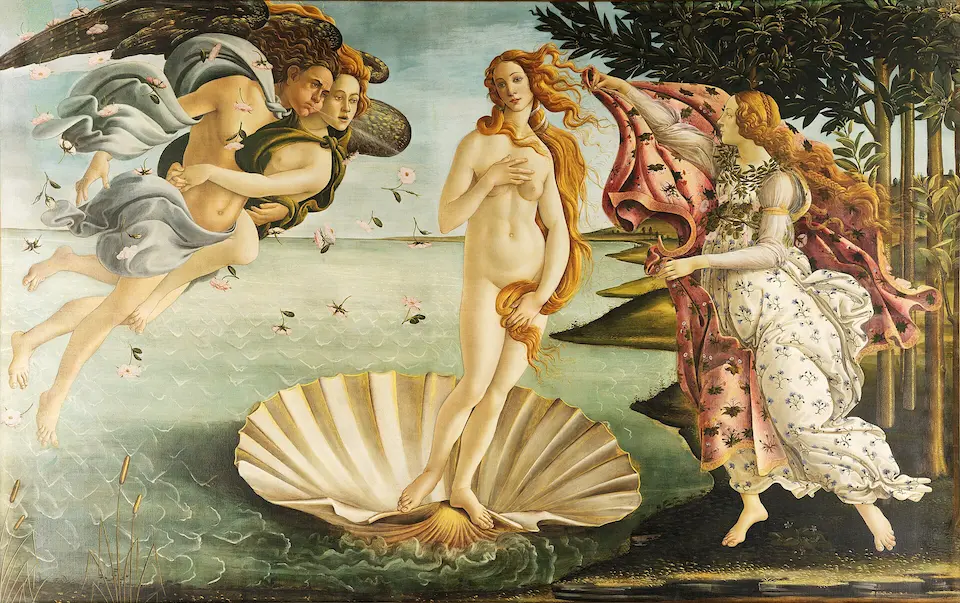 The Birth of Venus by Sandro BVotticelli paint